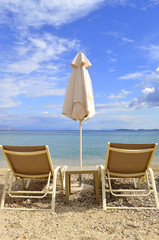 Ipsos Beach sun loungers