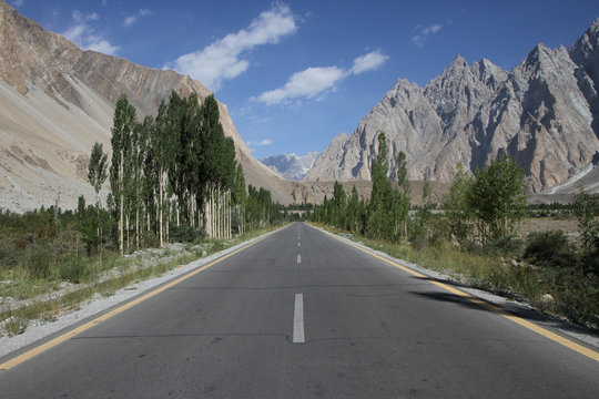 Karakoram highway near Passu, Pakistan