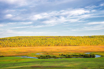 Obraz premium Beautiful autumn landscape.