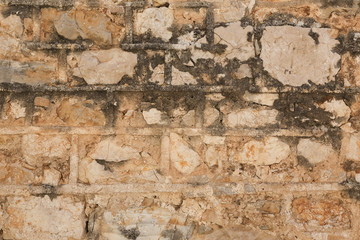 Alte Steinmauer für kreative Projekte