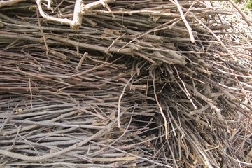 Brush, fuel for heating lavash firing furnaces.