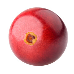 Obraz premium Cranberry, clipping path, isolated on white background, full depth of field, high quality