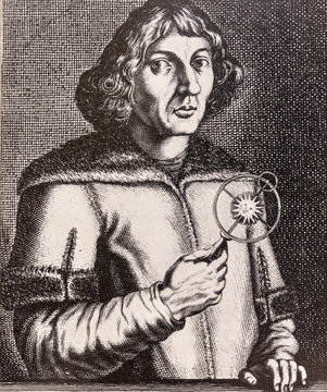 Portrait of the scientist philosopher Niklas Koppernigk (Copernico)