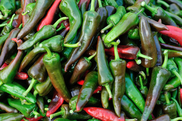 fresh pepper selling at agriculture market