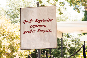 Businessspruch 006 - Grosse Ergebnisse
