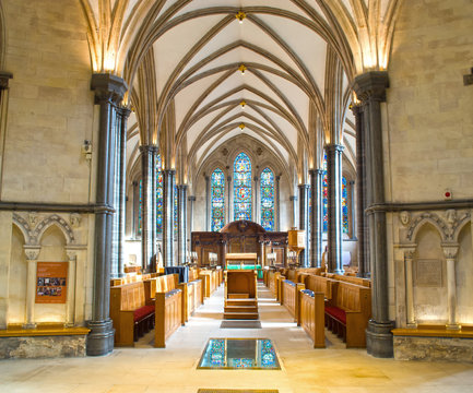 Interior of Temple church,London
