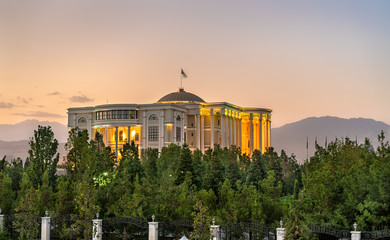 Palace of Nations, the residence of the President of Tajikistan, in Dushanbe