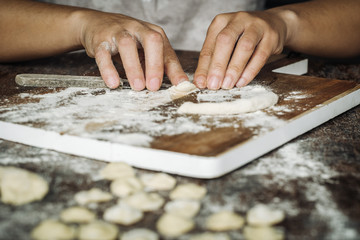 Home made Orecchiette pasta