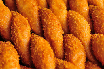 Chinese traditional street breakfast food,bread twist  (mahua)