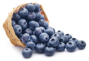 Group of fresh blueberries - obrazy, fototapety, plakaty