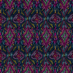 Ornament pattern abstract ornament fabric bright
