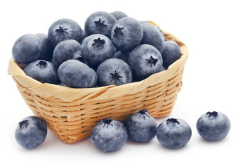 Group of fresh blueberries