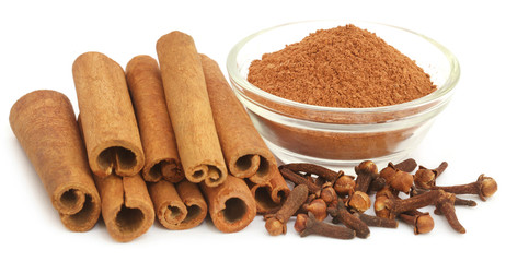 Aromatic star anise with fresh cloves