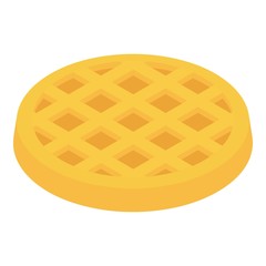 Wafer icon, isometric 3d style