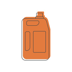 fuel canister icon, doodle style