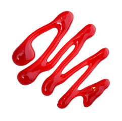 Obraz premium Strawberry sauce drip