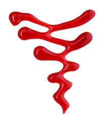 Strawberry sauce drip