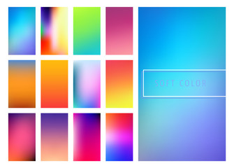 Soft color gradients background
