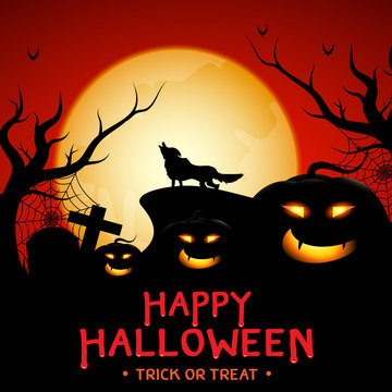 Halloween background vector design.