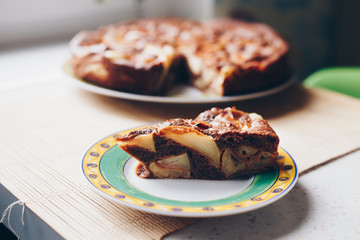 chocolate apple cake