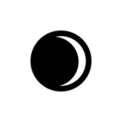 waxing crescent moon icon © gunayaliyeva