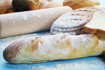 still life from a variety of baked goods