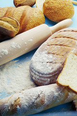 still life from a variety of baked goods