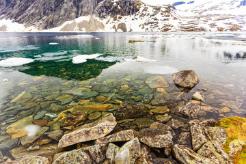 Plakat Djupvatnet lake, Norway