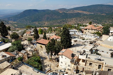 Fototapeta na wymiar View of the city of Safed