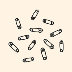 Vector of stationery doodle style