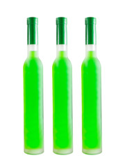 Green wine bottle