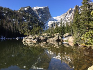 Dream lake in Rocky Mountain National Park, Colorado