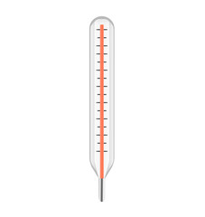 Thermometer medical icon isolated on white background
