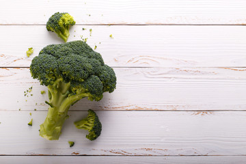 Fresh raw broccoli