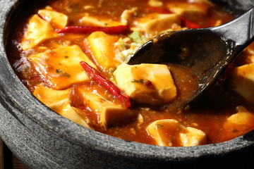 石鍋麻婆豆腐　Mapo tofu