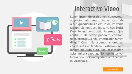 Interactive Video Conceptual Banner