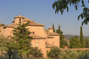 Santa Maria la Mayor Collegiate Church in Alquezar, Huesca province, Aragon, Spain.