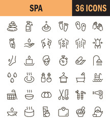 SPA icon set.