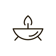 Spa circle flat icon