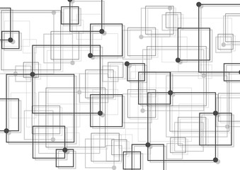 Abstract line and dot background with geometric pattern. Vector illustration