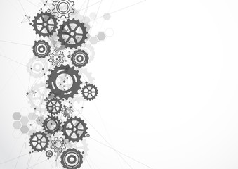 Abstract futuristic digital technology concept, High computer, Vector background