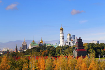 Photo view of Ivan the Great Bell Tower in Moscow
