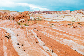 amazing sandstone shapes at valley of fire national park, nevada