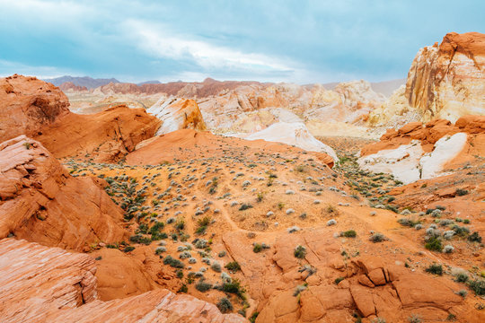 amazing sandstone shapes at valley of fire national park, nevada
