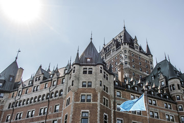 Canada Quebec City Chateau Frontenac most famous tourist attraction UNESCO World Heritage Site