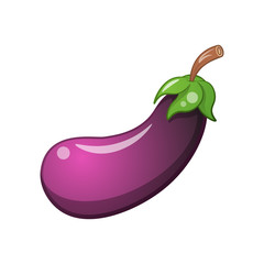 Eggplant icon. Cartoon illustration Vector eps 10