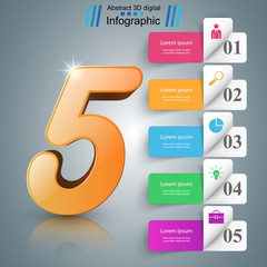 Business Infographics origami style Vector illustration. Eps 10