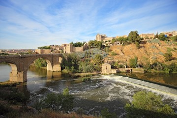 Fototapeta premium Panorama of the medieval city of Toledo. A UNESCO world heritage site in Spain