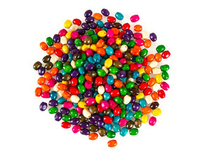 wooden beads isolated