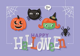 Halloween holiday banner design